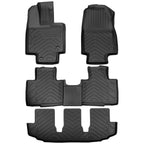 Set of 3 Row Floor Mats for Toyota Highlander (2020–2025) TPE Rubber All Weather