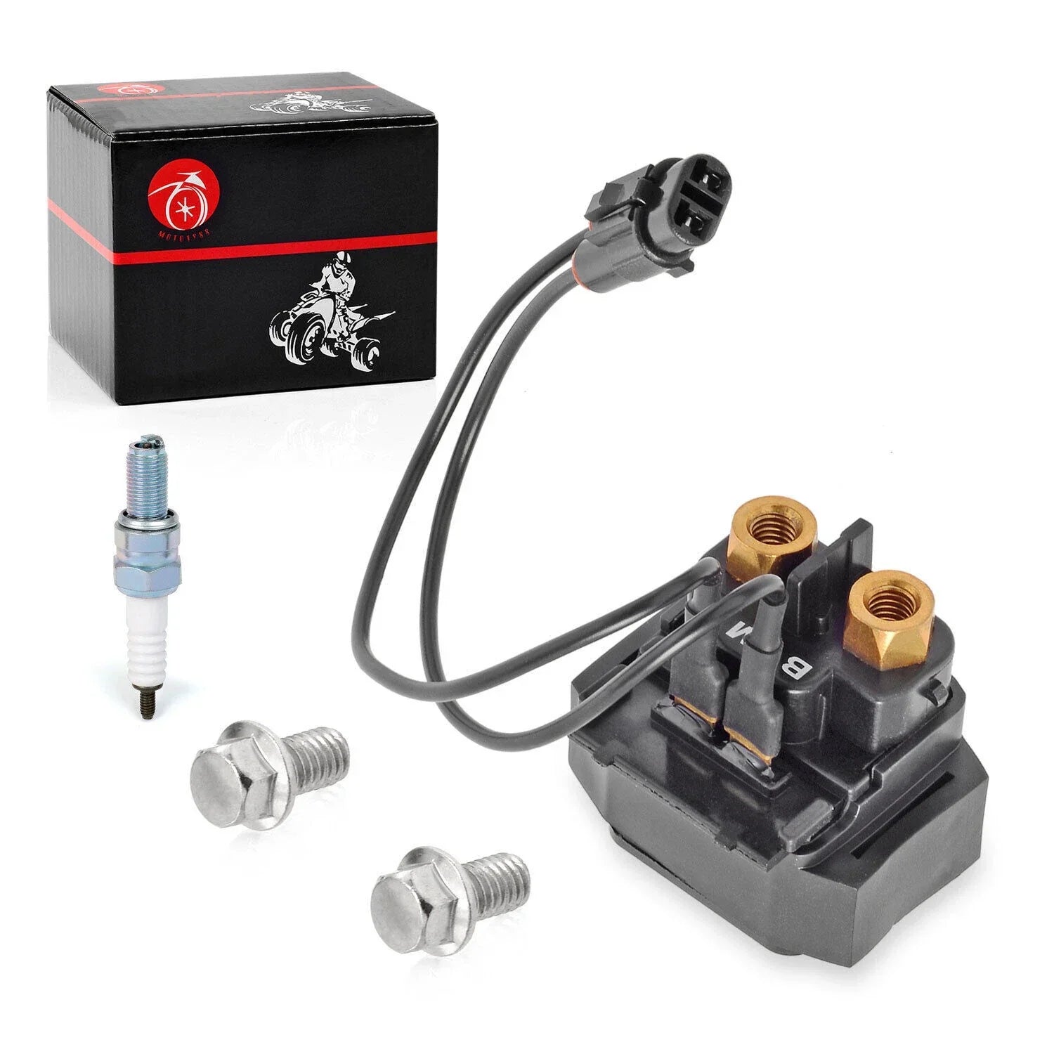 Starter Relay Solenoid w/Spark Plug for Yamaha Grizzly 600 YFM600 (1999–2001)
