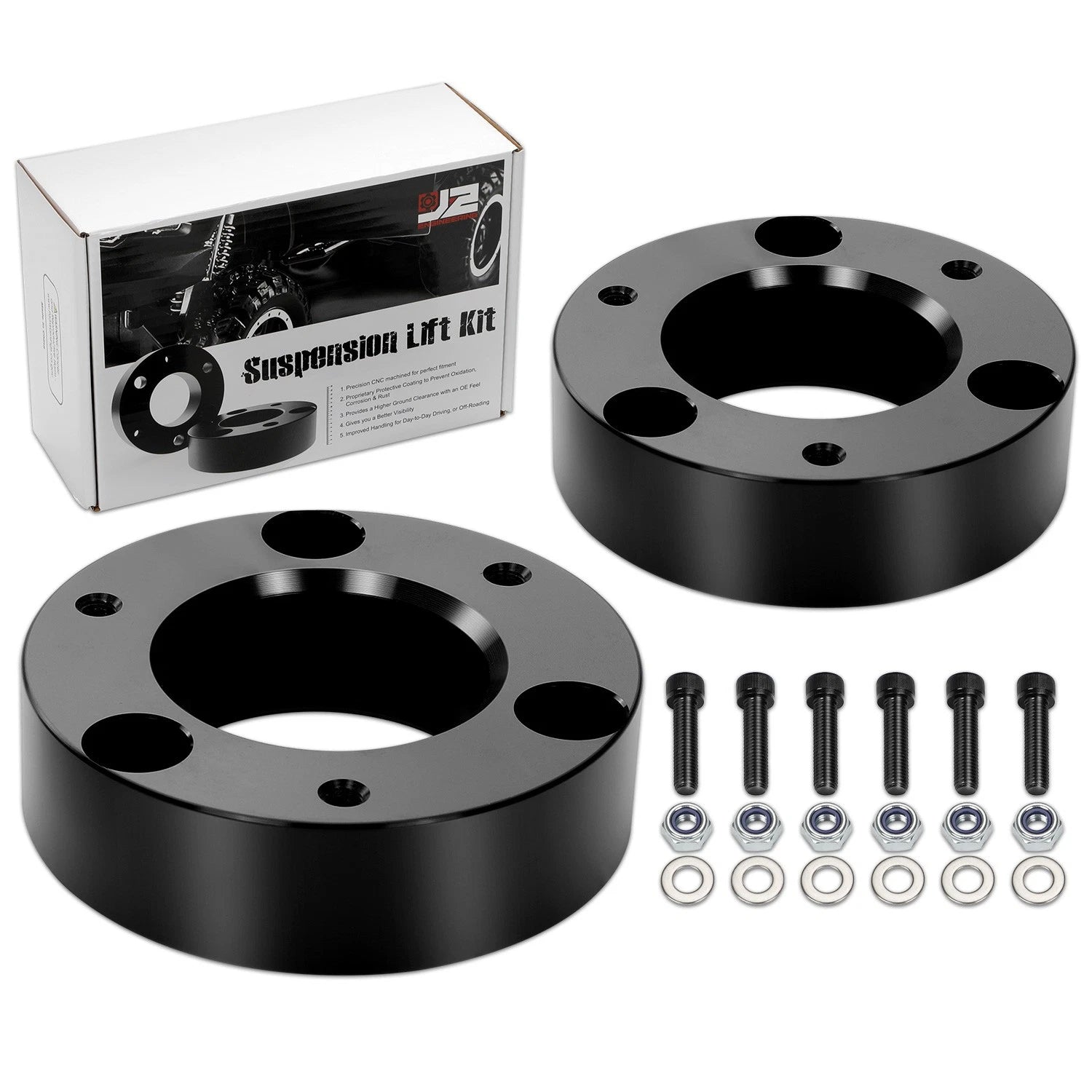 2.5" Aluminum Strut Top Mount Lift Kit Spacer for Silverado Sierra 1500 (2007–2022)