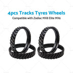 4X Tracks Tyres for Zodiac MX8 MX6 Baracuda (R0526100) Pool Cleaner