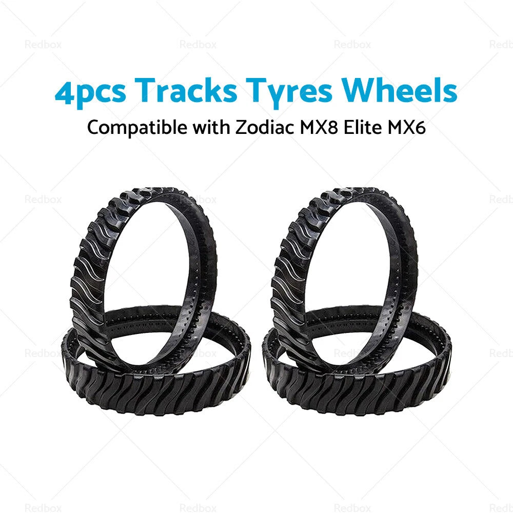 4X Tracks Tyres for Zodiac MX8 MX6 Baracuda (R0526100) Pool Cleaner