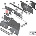 Rear Center Cover Trim Panel for BMW E89 Z4 (2009-2016)