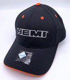 Black Licensed HEMI Script Embroidered Cap Hat for Dodge Charger (2006–2023)