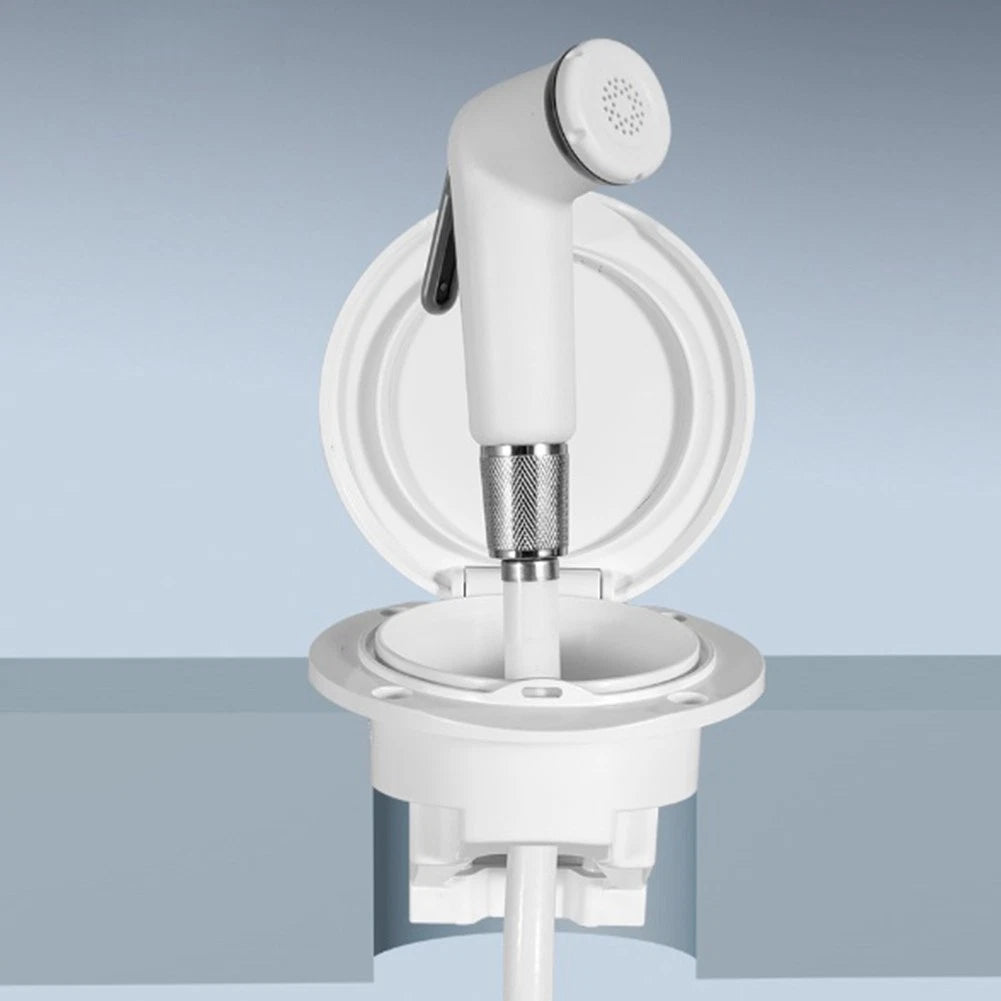 Set of 2 Retractable Shower Heads for Boat Deck (ABS PVC, 5M Hose)
