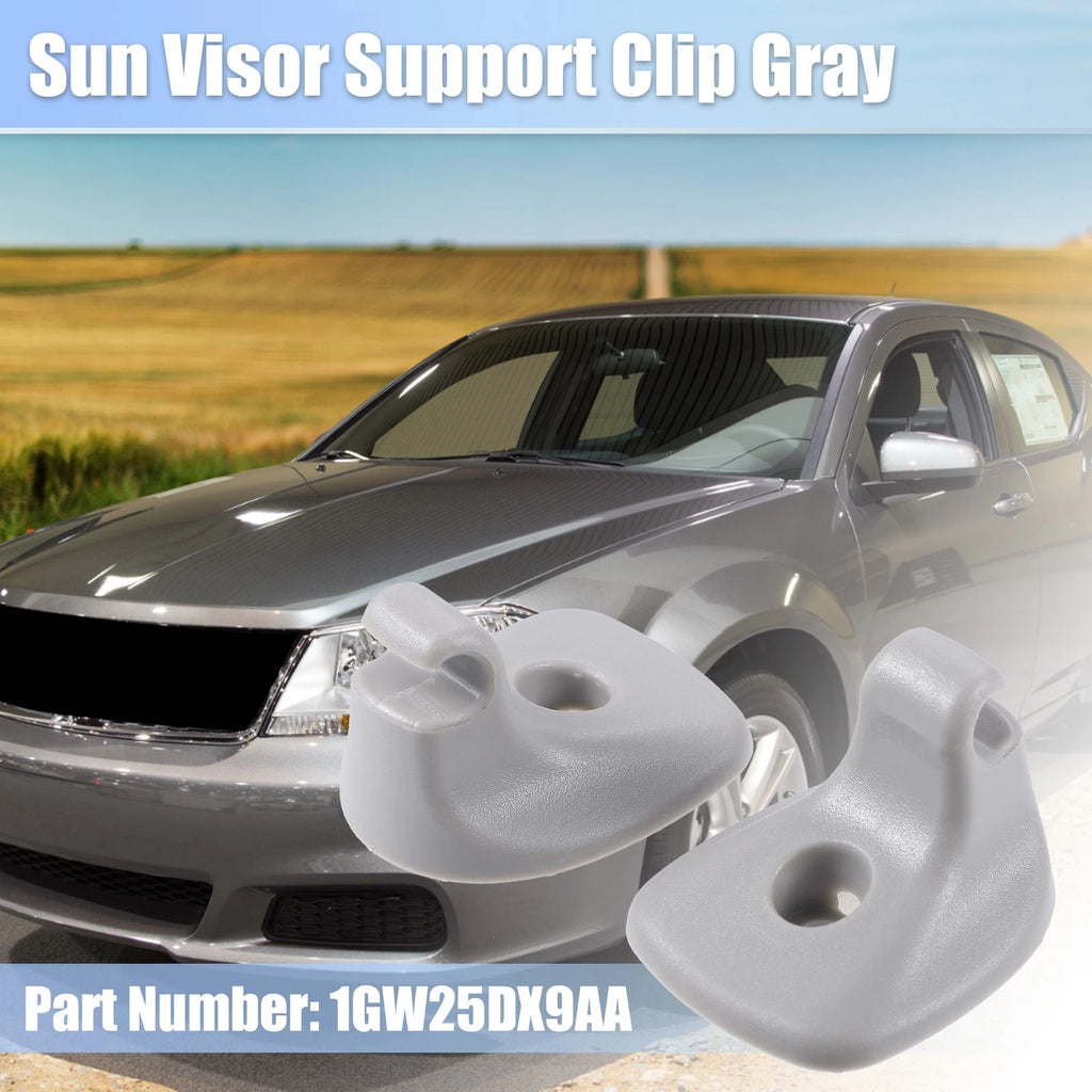 2X Sun Visor Support Clip Retainer 1GW25DX9AA for Dodge Chrysler 200 (2011–2017)