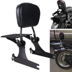 Detachable Sissy Bar Passenger Backrest w/Luggage Rack for Harley Dyna (2002–2005)