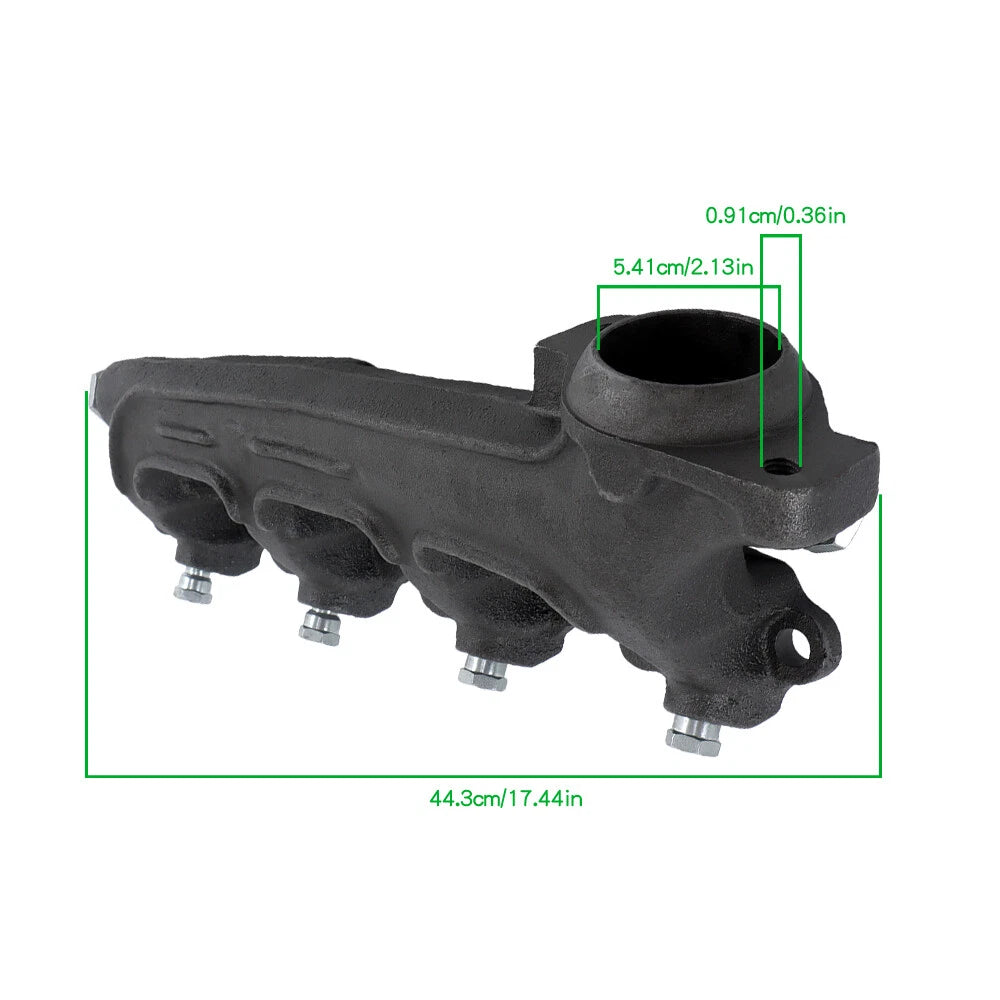 Right Exhaust Manifold with Gasket Kit for Ford F-350 (1988–1997)