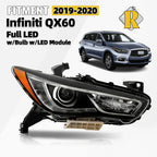 Full LED Headlight for Infiniti QX60 (2019–2020) w/Module w/o Motor