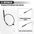 4pcs Front Inside Door Lock Cables for Honda Accord (2003-2007)