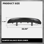 Valance for Toyota RAV4 (2016–2018) Rear Bumper Guard Plastic Textured