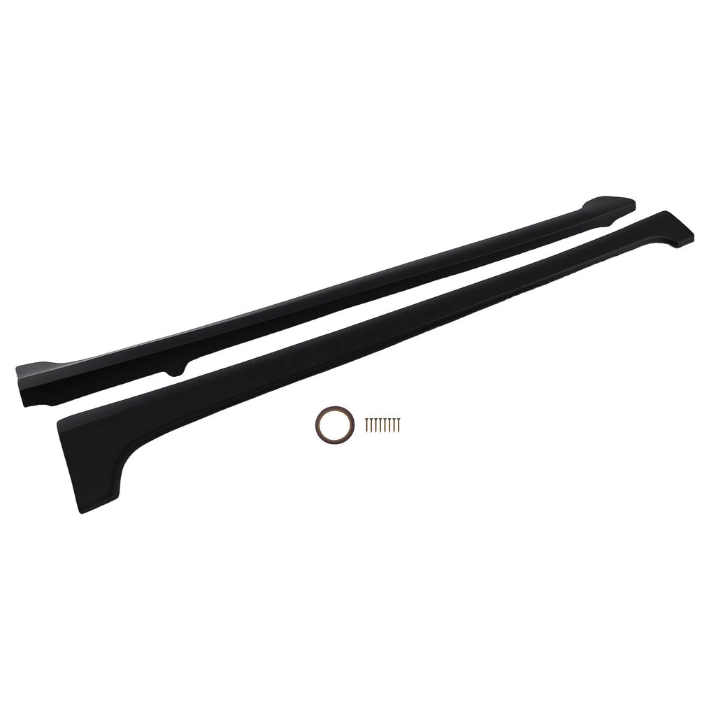 Side Skirt Extension for Honda Civic Sedan (2012-2015) Black ABS