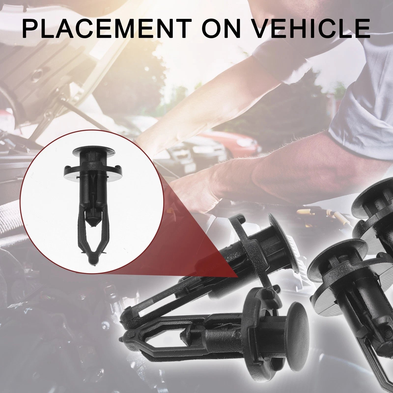 Set of 4 Front Fender Skirt Clips for Toyota 4Runner (2010–2023) & Avalon