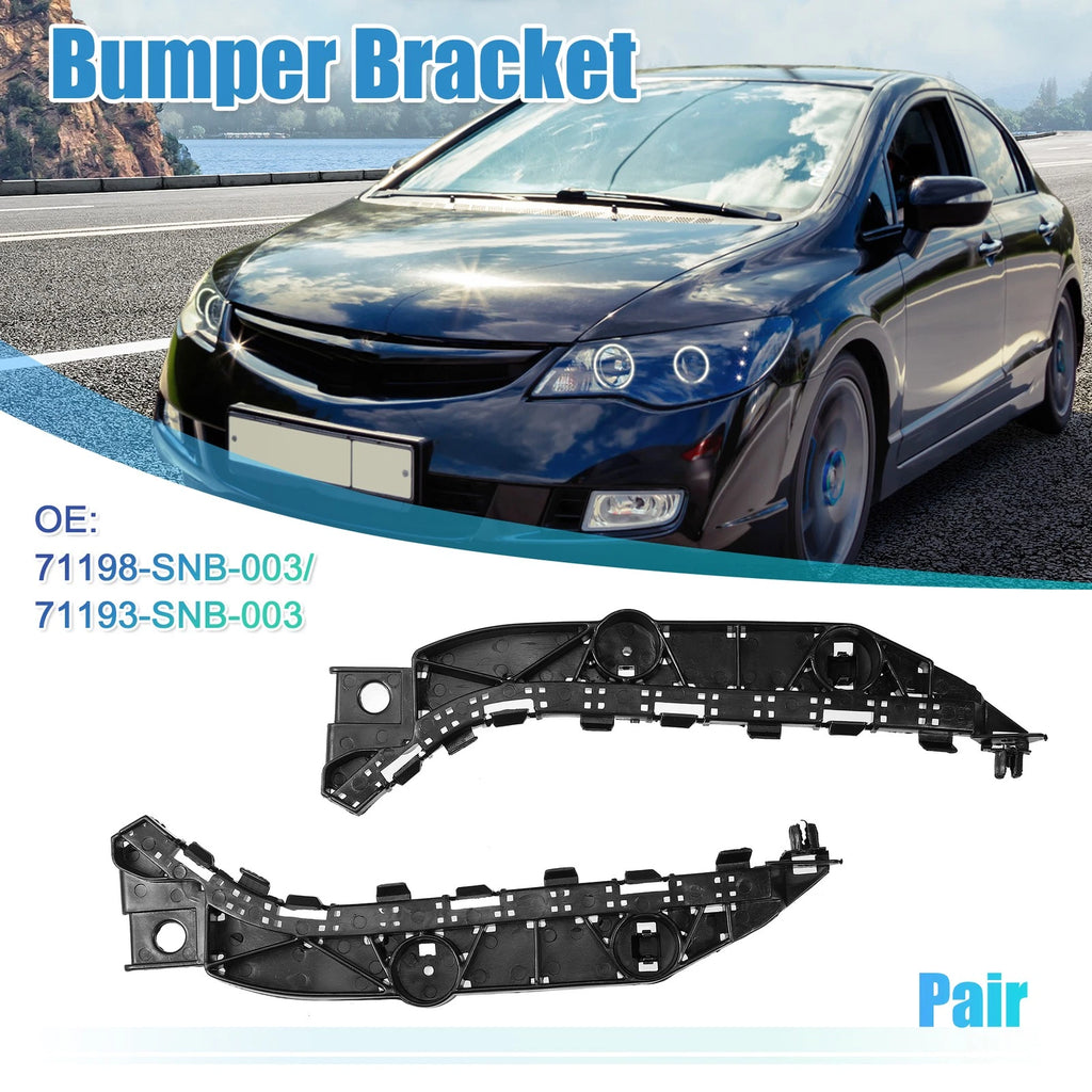 Pair Front Bumper Bracket for Honda Civic (2005–2011) NO.71198-SNB-003