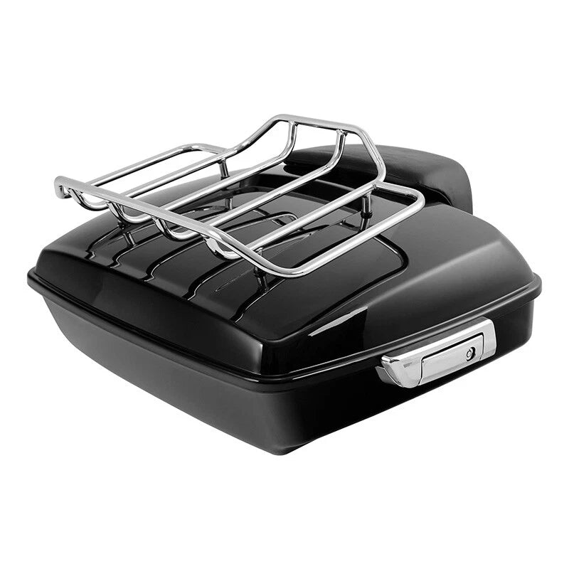 Chopped Trunk Backrest with Mount Rack for Harley Touring Road Glide (1997–2008)