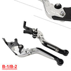 Silver Extendable Brake Clutch Levers for BMW R1200GS (2004-2012) R1200GS ADV (2006-2013)