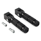 8mm Folding Footpegs for Electric Motor Bicycle ATV Black