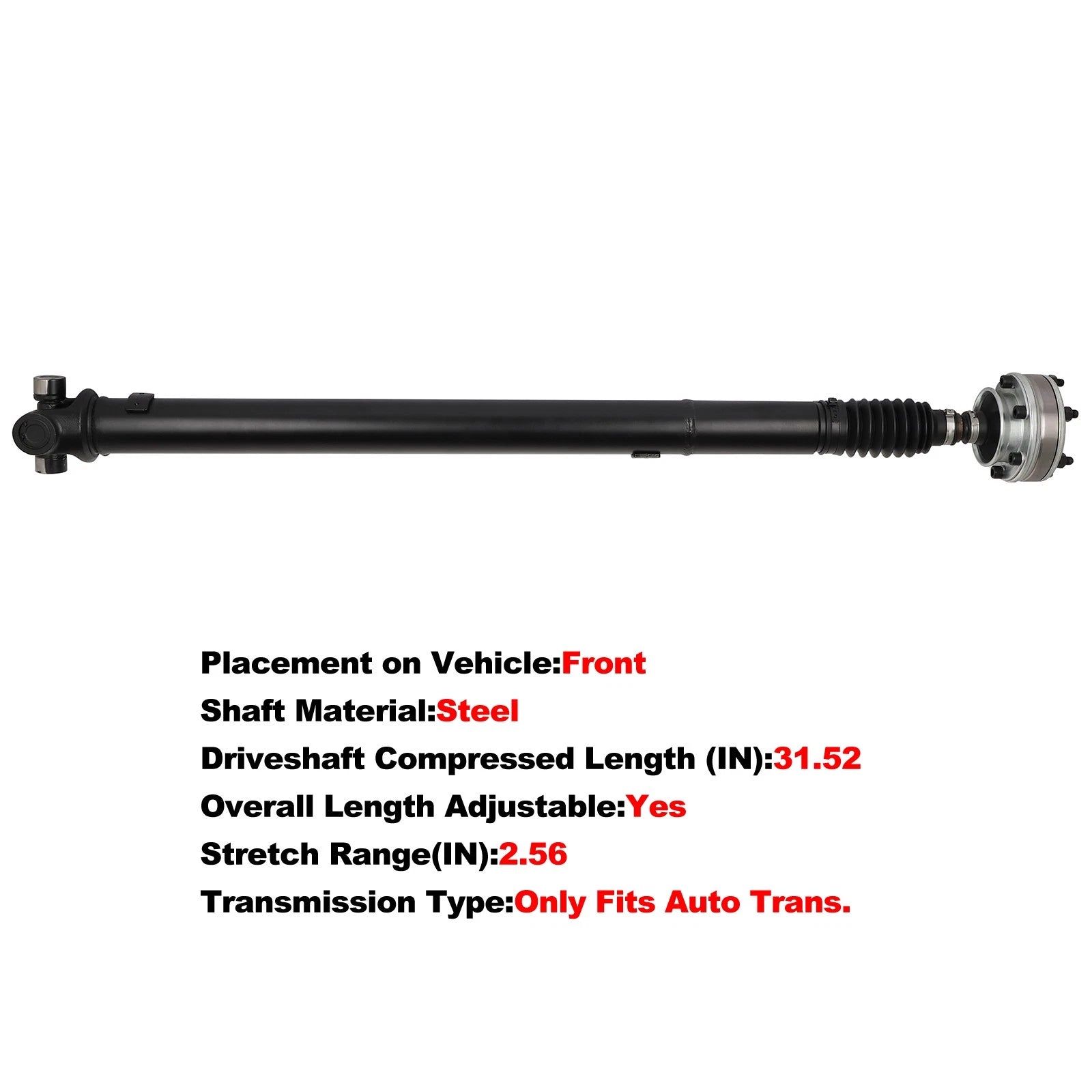 Front Drive Shaft for Jeep Grand Cherokee (2000–2004) AT 52105884AA