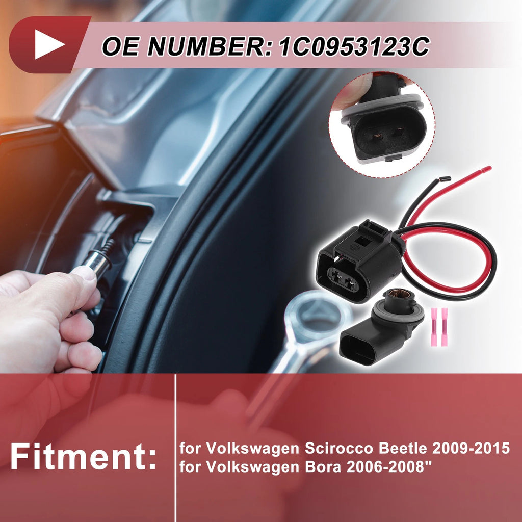 Light Socket Wiring for Volkswagen Scirocco Beetle (2009–2015) No. 1C0953123C