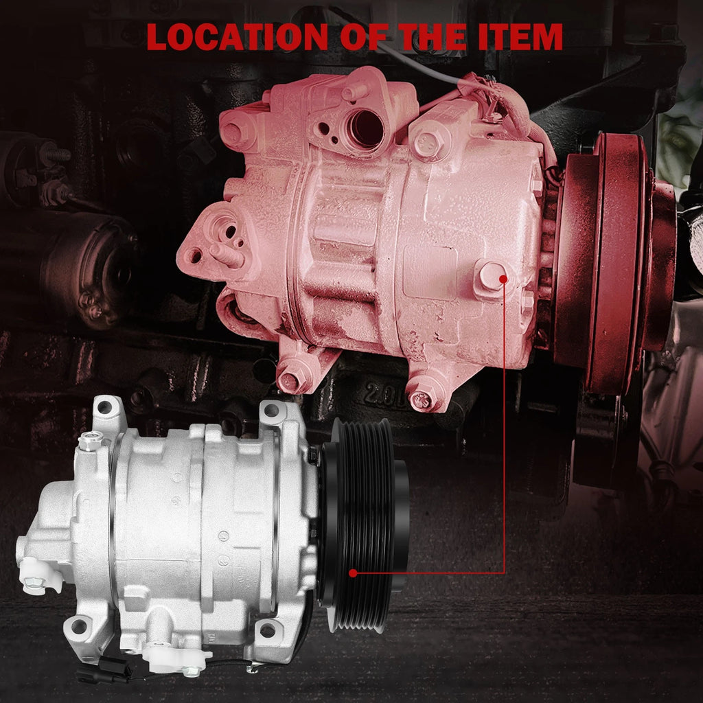 AC Compressor with Clutch for Honda Accord 2.4L (2008-2012)