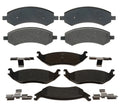 Set of 4 Semi-Metallic Brake Pads for Dodge Aspen, Durango, Ram 1500 (2007–2018)