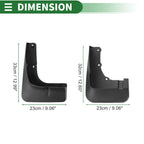 Set of 4 Mud Flaps Splash Guards for Mitsubishi Outlander (2015–2020)