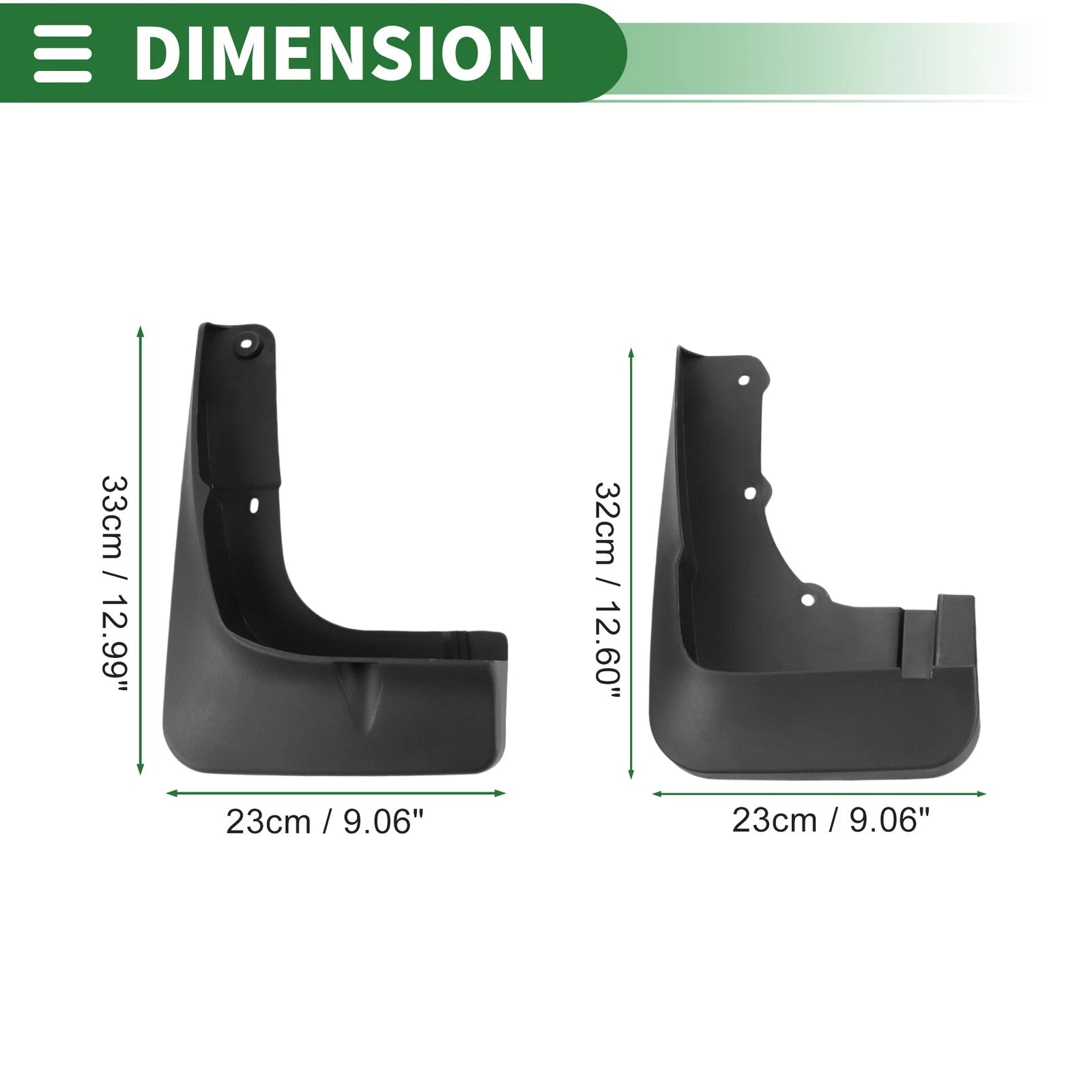 Set of 4 Mud Flaps Splash Guards for Mitsubishi Outlander (2015–2020)