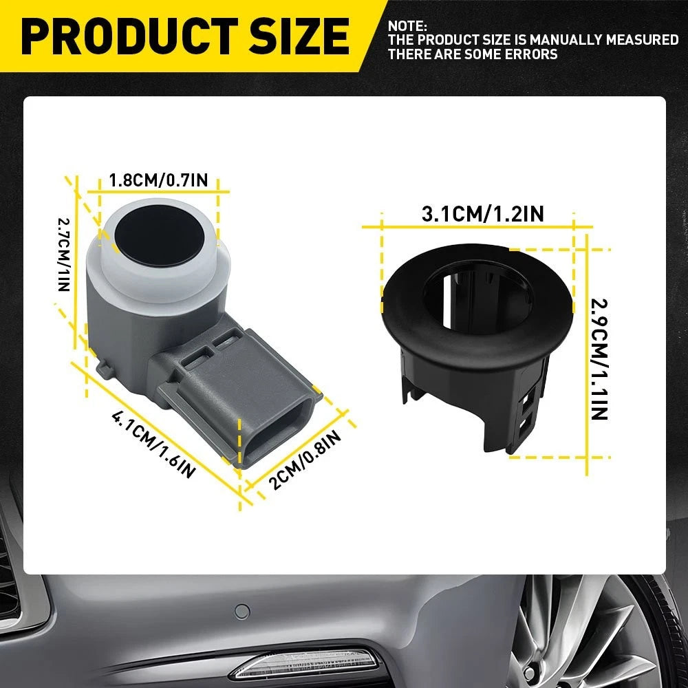 4Pcs Bumper Parking Sensor for Nissan Titan XD (2016–2018) 28438-5ZA3B 28533-3SH0A