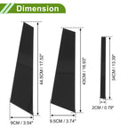 6 Pcs Door Pillar Window Trim for BMW 5-Series (2018–2023) Black
