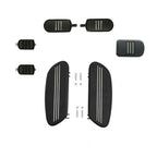 Black Driver Footboards Shifter Pegs Brake Pedal for Harley Touring (1986–2024)