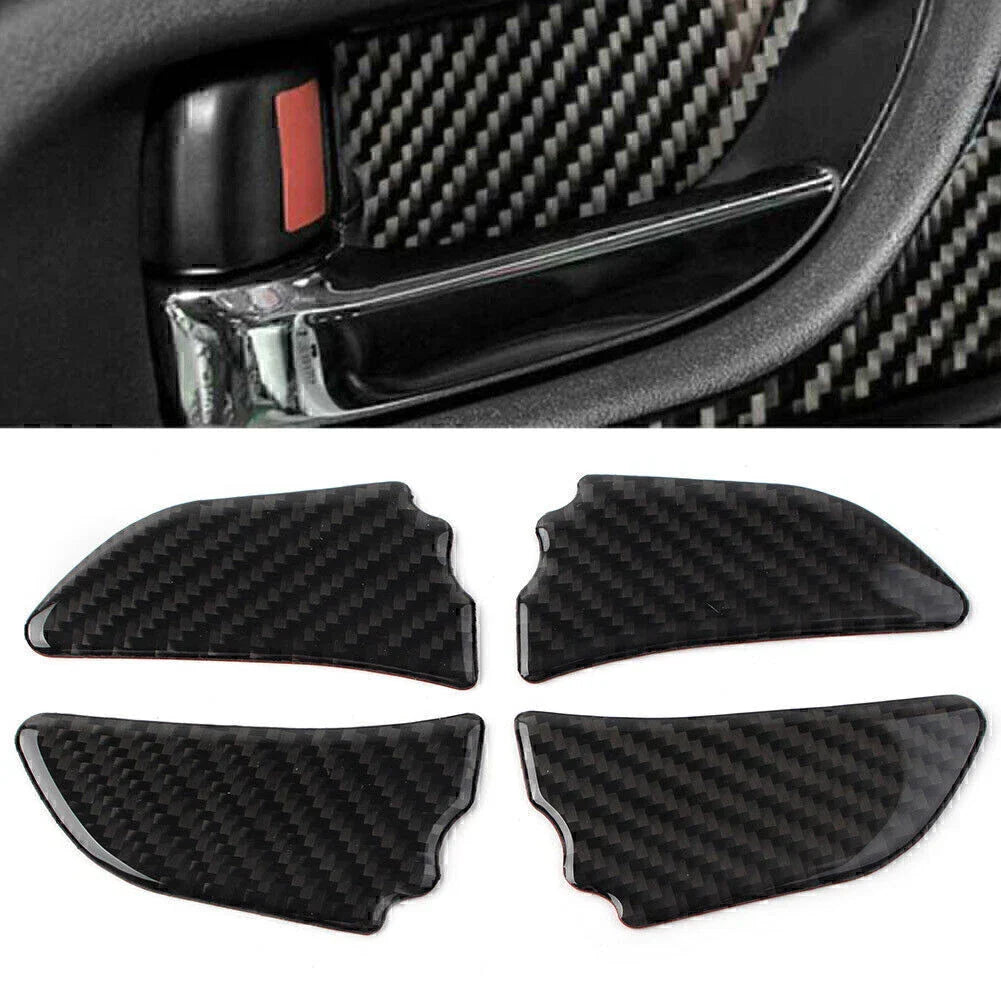 4 Pcs Carbon Fiber Interior Door Bowl Cover for Subaru Forester (2013-2018)