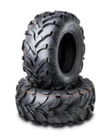 Set of 2 WANDA UTV ATV Tires 27x11-14 8PR Solid Mud 20mm Tread