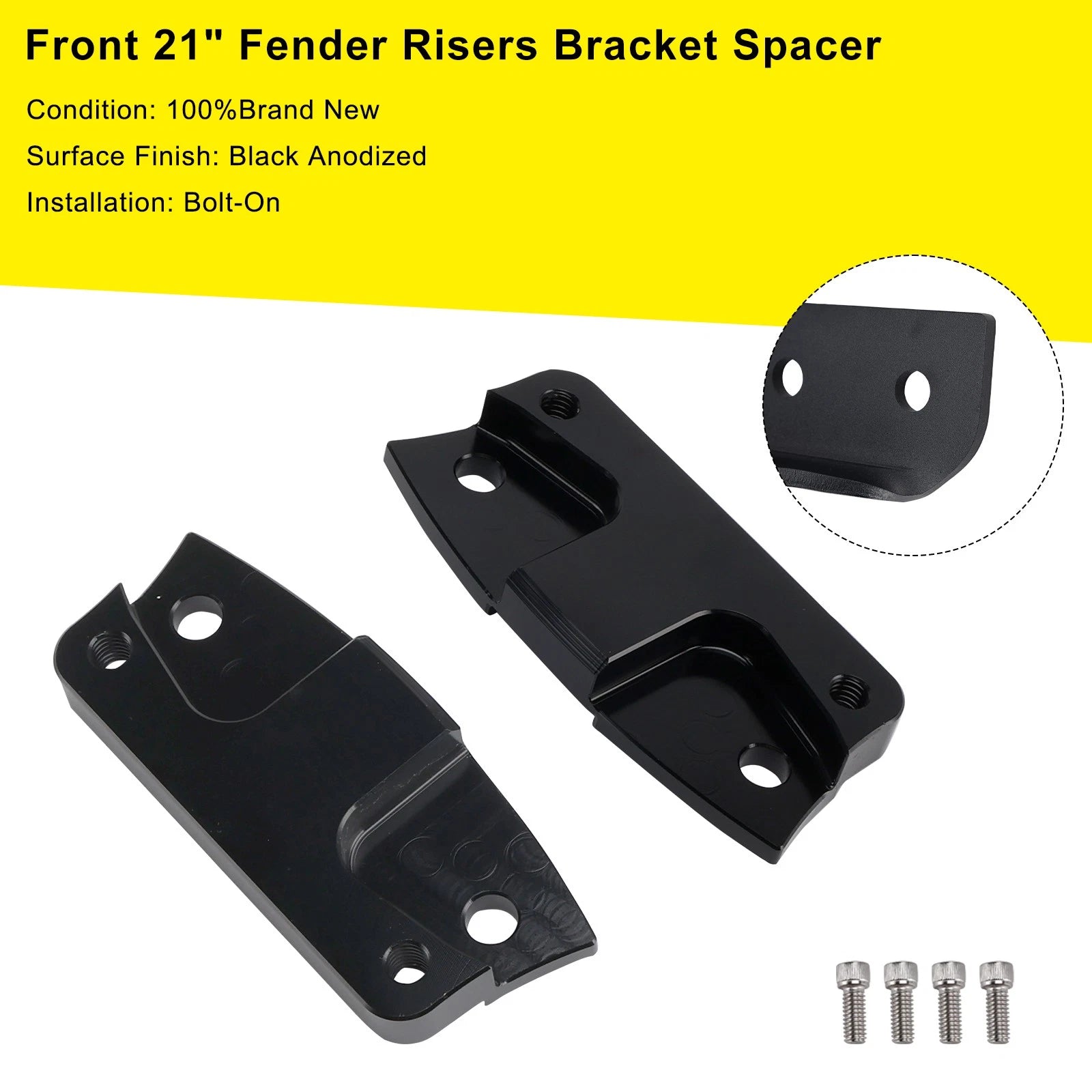 Front Fender Risers Bracket Spacer for Harley Touring Electra Street Glide (2014–2023)