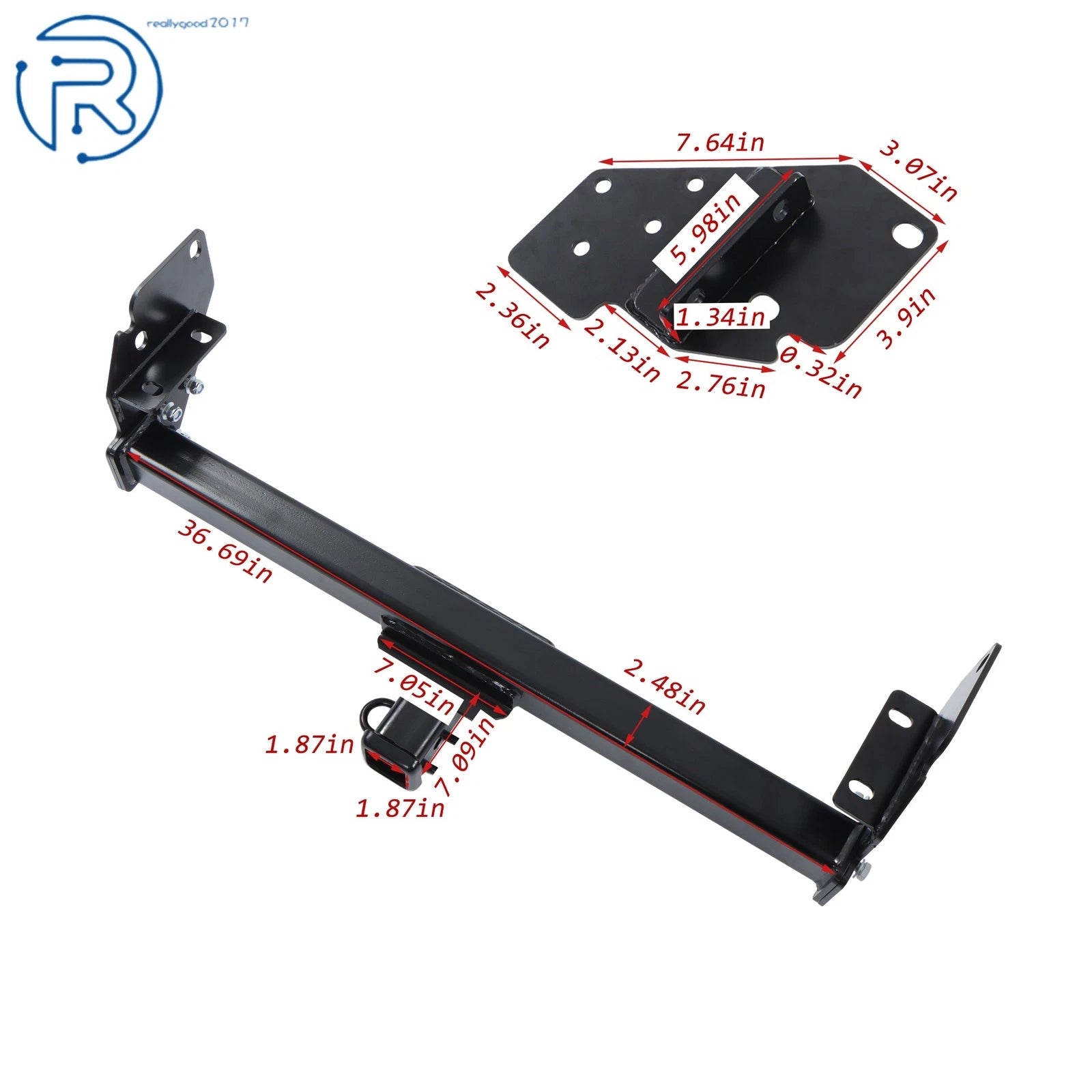 Class 3 Trailer Hitch for Toyota Tacoma (2005-2015) 2" Receiver