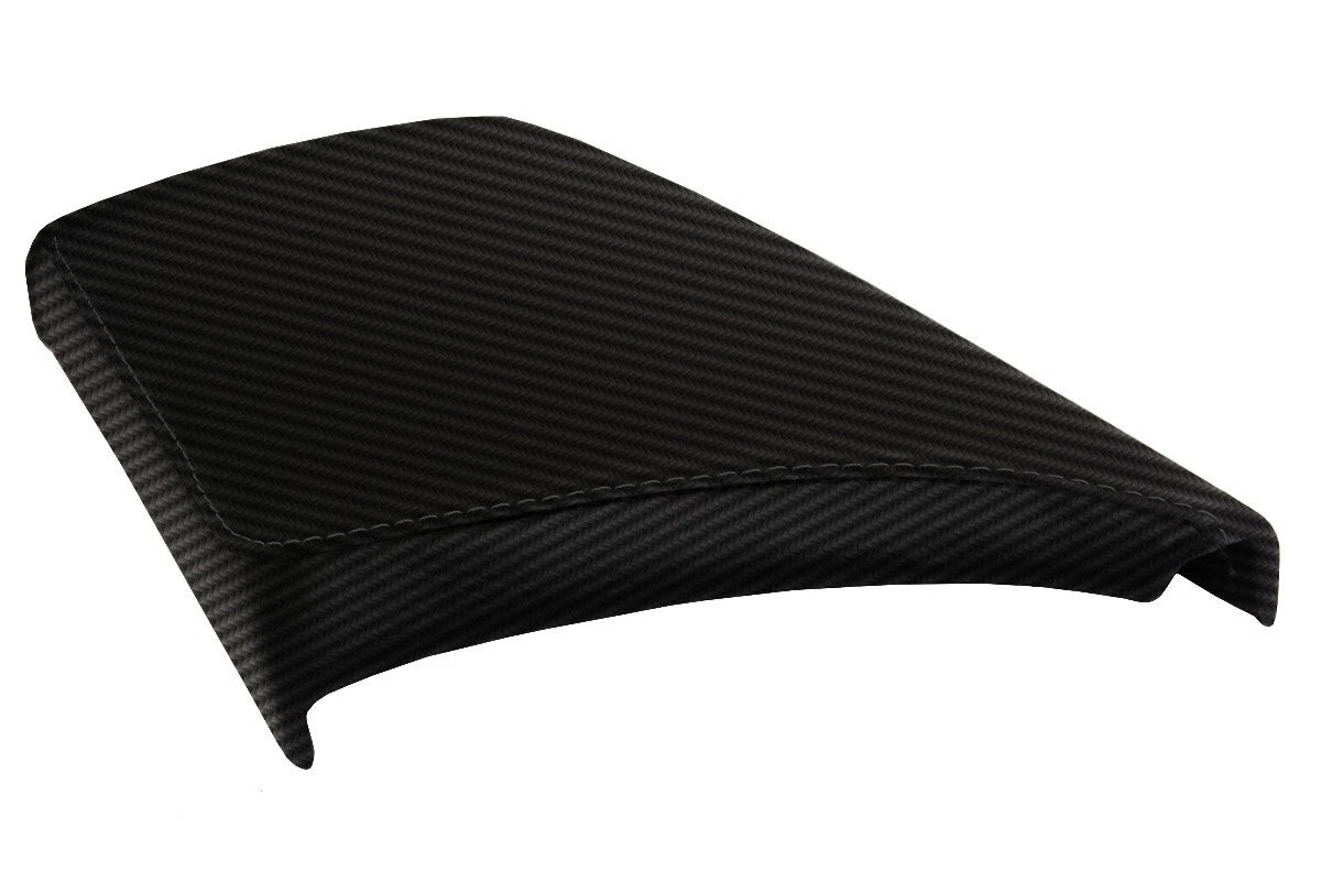 Console Lid Armrest Cover for Cadillac CTS (2015–2019) Carbon Fiber Black