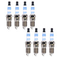 Set of 8 Bosch 9601 Double Iridium Spark Plugs for Cadillac Chevy GMC Pontiac (V8)