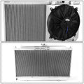 Aluminum 2-Row Radiator with Cooling Pull Fan Shroud for Acura Integra (1990–1993)