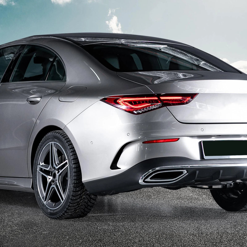 1 Pair Rear Bumper Spoiler Air Vent Outlet Cover Trim for Mercedes-Benz CLA (2014–2019)
