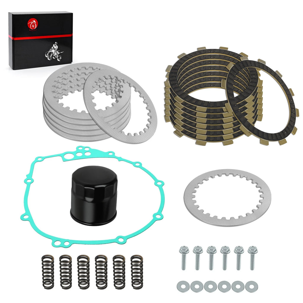 Clutch Friction & Steel Plates Kit for Yamaha FZ6 (2004–2009)