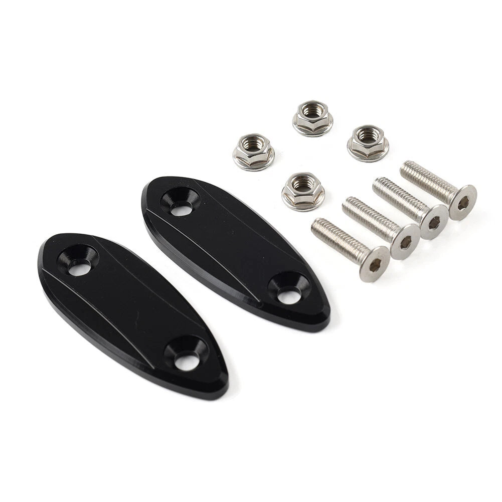 Block Off Base Plates for Kawasaki ZX6R (2009–2012) - Black