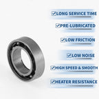 1060 Deep Groove Ball Bearing for Scooter Skateboard Wheel (6x10x2.5mm)
