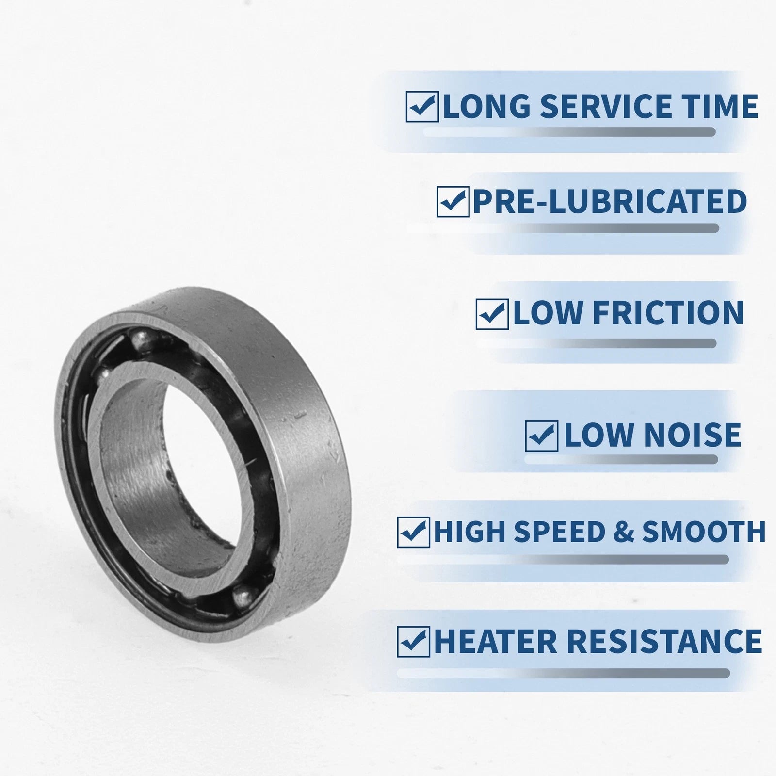 1060 Deep Groove Ball Bearing for Scooter Skateboard Wheel (6x10x2.5mm)