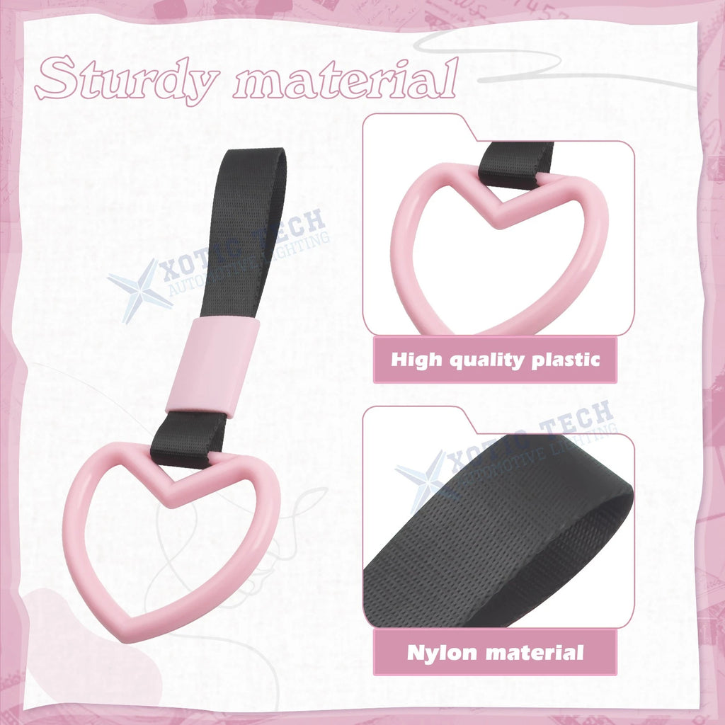 Tsurikawa Hanger Heart-Shaped for Japanese Car (Warning/Subway Handle) (2-Pack) (1990-1990)