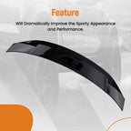 Trunk Lip Spoiler for Hyundai Sonata (2020–2025) Glossy Black Duckbill