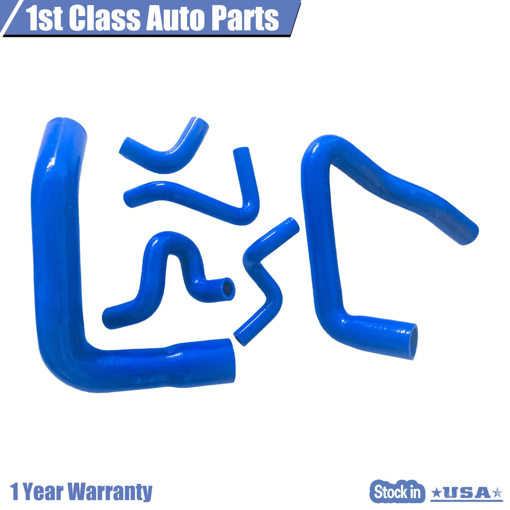 Silicone Radiator Hose Kit for Ford Mustang GT LX Cobra (1986–1993) Blue