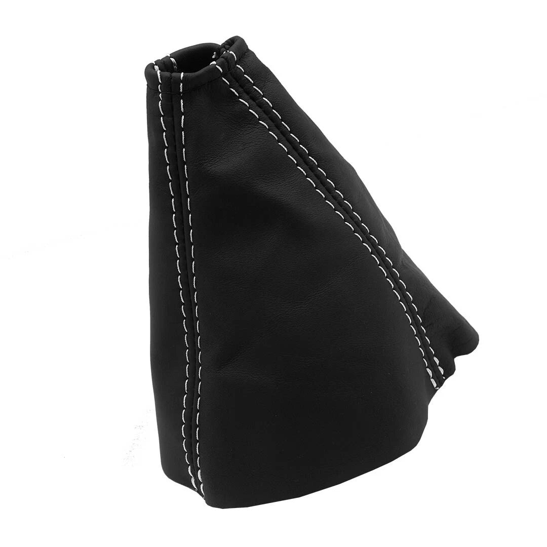 Manual Shift Boot Cover for Pontiac GTO (2004–2006) White Stitch PVC Leather