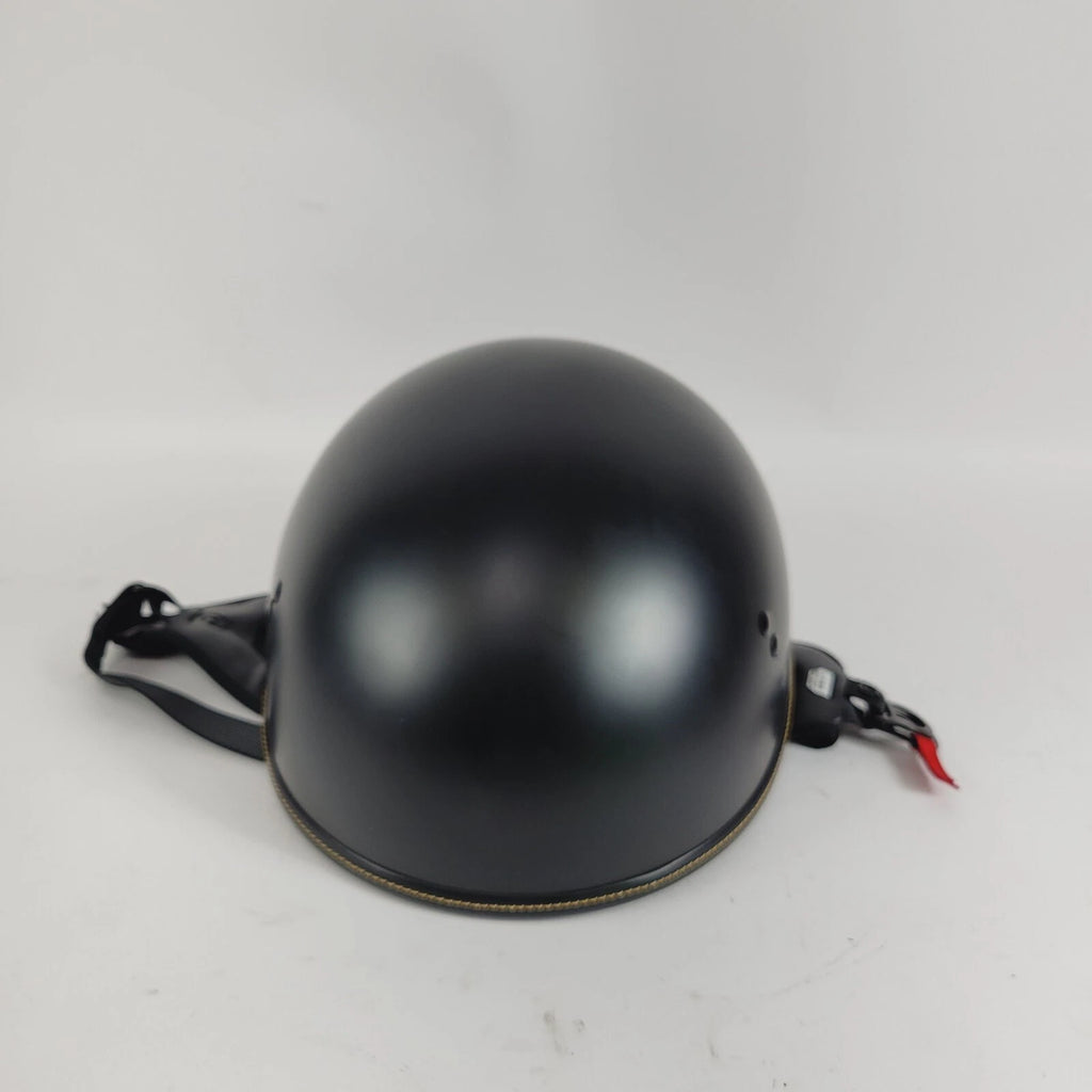 Half Motorcycle Helmet for Highway 21 Model .357 (Large, Matte Black) 77-1101L