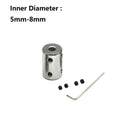 Motor Coupling Connector Sleeve Set of 5 (4mm, 5mm, 6mm, 8mm, 10mm)
