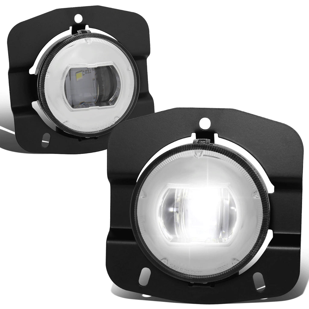 Chrome Housing LED Projector Fog Light Lamps Assembly for Kenworth T680 (2011–2022)