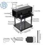 2 Inch Receiver Bracket for Square Bumper (4"-4.5")