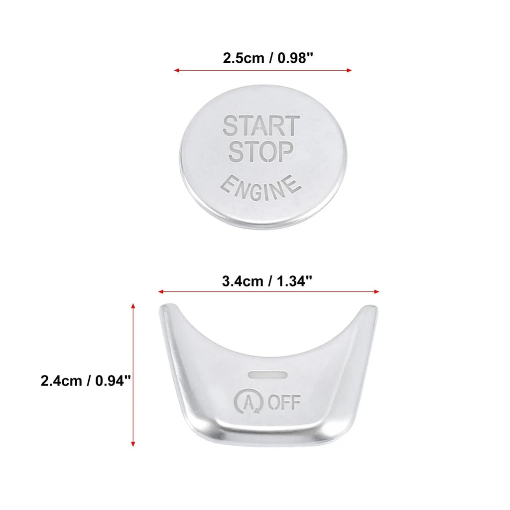 Engine Start Stop Switch Button Cover Set for BMW 5 Series 7 Series